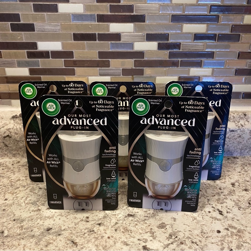 Air Wick Advanced Plug In Scented Oil Warmer Lot of 5 Unit Only No Refills NEW
